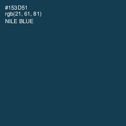 #153D51 - Nile Blue Color Image